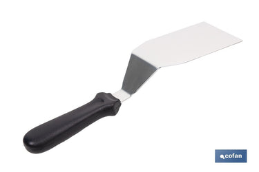 Cofan – Espátula Acodada de Acero Inoxidable | Ideal para Barbacoas, Parrillas y Planchas